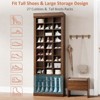 Shoe Storage Cabinet, 10-Tier Tall Shoe Cabinet with Boots Racks and 27 Cubbies - 3 of 4