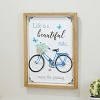 VIP Metal 16 in. Blue Life is Beautiful Sign - 3 of 4