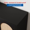Wooden Sideboard Buffet Cabinet with Metal Feet for Hallway, Living Room, Dining Room, Kicthen - 4 of 4