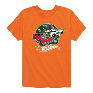 Boys' - Hot Wheels - Christmas Short Sleeve Graphic T-Shirt - 1 of 4