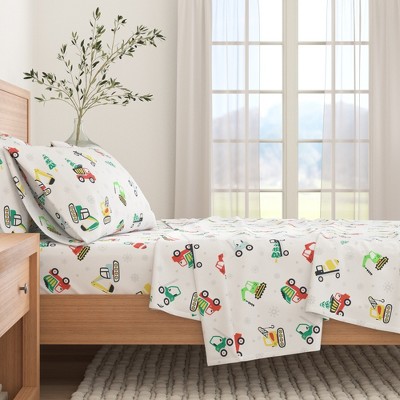 100% Cotton Christmas Flannel Sheets - Great Bay Home