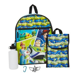 Toy Story Buzz Lightyear Kids Backpack with Lunch Bag and Water Bottle 5 Piece Set 16 inch - 1 of 4