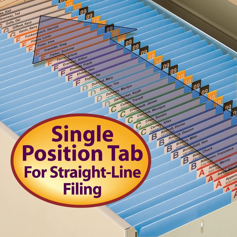 Smead File Folder, Reinforced Straight-Cut Tab, Letter Size, 100 per Box, 2 of 10