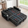 CAVINAS Multi-functional Pullout Sofa Bed,Velvet Pull-out Couch with Adjustable Back and USB Port,Modern Sofa for Living Room - 3 of 4