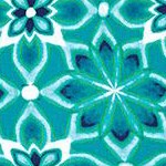 waterfall floral geo