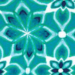waterfall floral geo