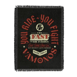 Universal Fast And Furious Tapestry Throw Blanket 48x60 inches - 1 of 4
