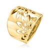 Ross-Simons Italian 14kt Yellow Gold Openwork Floral Ring - 3 of 4