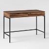Loring Wood Writing Desk with Drawers and Charging Station - Threshold™ - image 3 of 4
