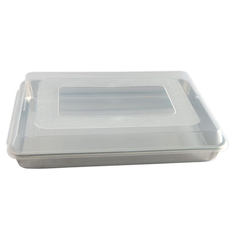 Nordic Ware Natural High-Sided Sheet Cake Pan with Lid - Silver, 3 of 7