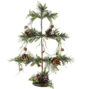 Raz Imports 2.3 FT Green and Brown Pine Cone Iced Artificial Tree Christmas Tabletop Decor - 1 of 2