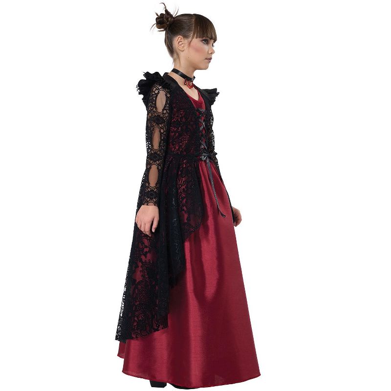 California Costumes Gothic Lace Vampire Child Costume, 2 of 4