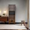 YOOCOZZ Multi-use Cabinet With Cat Scratcher Bed,Side Cabinet with Extendable table,Mid-Century Modern Style-Walnut - 4 of 4