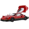 Ferrari F40 Red and Black with Gold Stripes with DISPLAY CASE Limited Edition 1/18 Diecast Model Car by BBR and Kyosho - 2 of 4