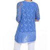 Women's Lace 3/4 Sleeve Tunic - ANGEL - 2 of 4