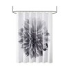 PAGED 72x72 Inch Printed Floral Cotton Shower Curtain with 12 Button Holes,Shower Curtains for Bathroom - 2 of 4