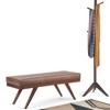 NicBex Modern Mid-Century Tufted Button Ottoman Bench with Wooden Legs,Upholstered Shoe Bench for Living Room,Bedroom,Entryway - 2 of 4