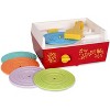 Schylling Fisher Price Classic Toys - Retro Music Box Record Player, Ages 18 Months and Up, Blue/Yellow/White - 2 of 4
