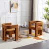 2PC Accent Chair For Sale,Contemporary Upholstered Accent Chair,Barrel Side Chairs,Kitchen Armchair For Living Room-Cuddlewood - 2 of 4