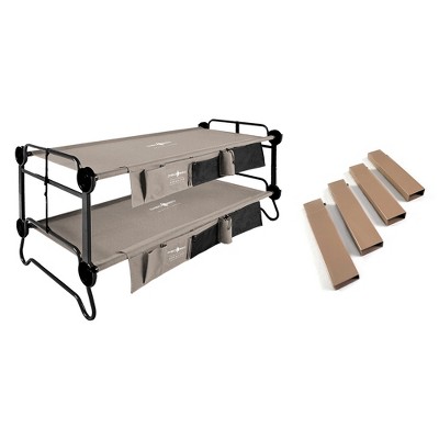 Disc-O-Bed XL Cam-O-Bunk Double Cot w/ Organizers & 7-inch Steel Leg Extensions