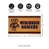 Evergreen University of Wisconsin-Madison Logo Natural Coir 28 x 16 Inches Indoor Outdoor Doormat - 2 of 4