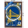 Trends International NBA Golden State Warriors - Maximalist Logo 23 Framed Wall Poster Prints - 3 of 4