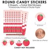 Big Dot of Happiness Berry Sweet Strawberry - Fruit Themed Birthday Party or Baby Shower Small Round Candy Stickers - Party Favor Labels - 324 Count - 3 of 4