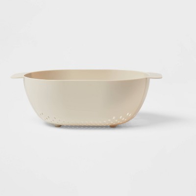 3.3qt Plastic Colander Gray - Room Essentials™