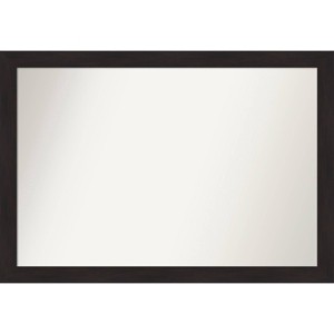 40" x 28" Non-Beveled Furniture Espresso Narrow Wall Mirror - Amanti Art: Modern Polystyrene Frame, Wall Mounted - 1 of 4