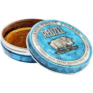 Reuzel Strong Hold Water Soluble (BLUE) Pomade (3.38 oz) High Shine and Flake Free, Easy To Wash Out, For All Hair Styles - 1 of 4