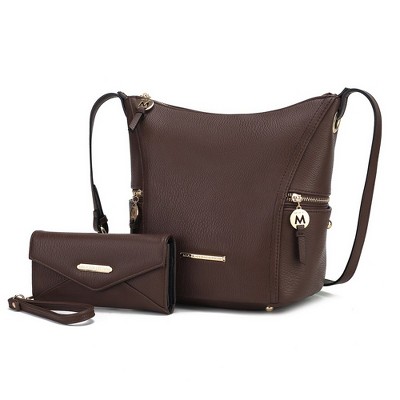 MKF Collection Lux Vegan Leather Women’s Hobo Bag with Wallet by Mia K