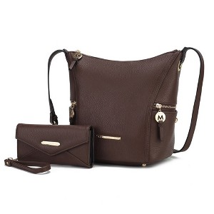 MKF Collection Lux Vegan Leather Women’s Hobo Bag with Wallet by Mia K - 1 of 4