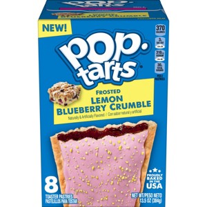 Pop-Tarts Frosted Lemon Blueberry Crumble​ Filling Toaster Pastries - 13.5oz/8ct - 1 of 4