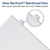 Avery Allstate-Style Legal Exhibit Side Tab Divider Title: 4 Letter White 25/Pack 82202 - 2 of 4