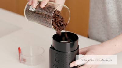 Bodum Bistro Electric Coffee Grinder with Plastic Catcher Black