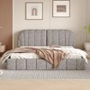NicBex Queen Size Upholstered Platform Bed Frame with Thick Polyester Fabric Headboard,Wood Slats Support,No Box Spring Needed,Easy Assembly - 2 of 4