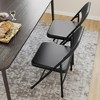 4 Pack Folding Chairs with Padded Seat, Steel Metal Foldable Chairs, Portable Stackable Commercial Seating Outdoor Use - 4 of 4