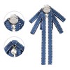 INSPIRE CHIC Women's Bead Drop Ribbon Retro Brooch Bow Ties - 3 of 4