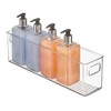 mDesign Plastic Storage and Toiletry Organizer for Bathroom - 4 Pack - Clear - 3 of 4