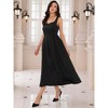 INSPIRE CHIC Women's Sleeveless Square Neck A-Line Cocktail Maxi Dress - 2 of 4
