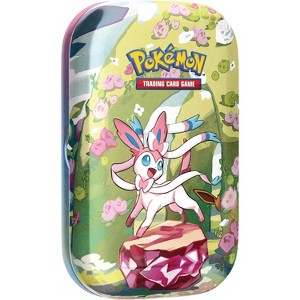 Pokemon TCG: Scarlet & Violet —Prismatic Evolutions Mini Tin - Sylveon (2 Booster Packs & 1 Coin) - 1 of 4