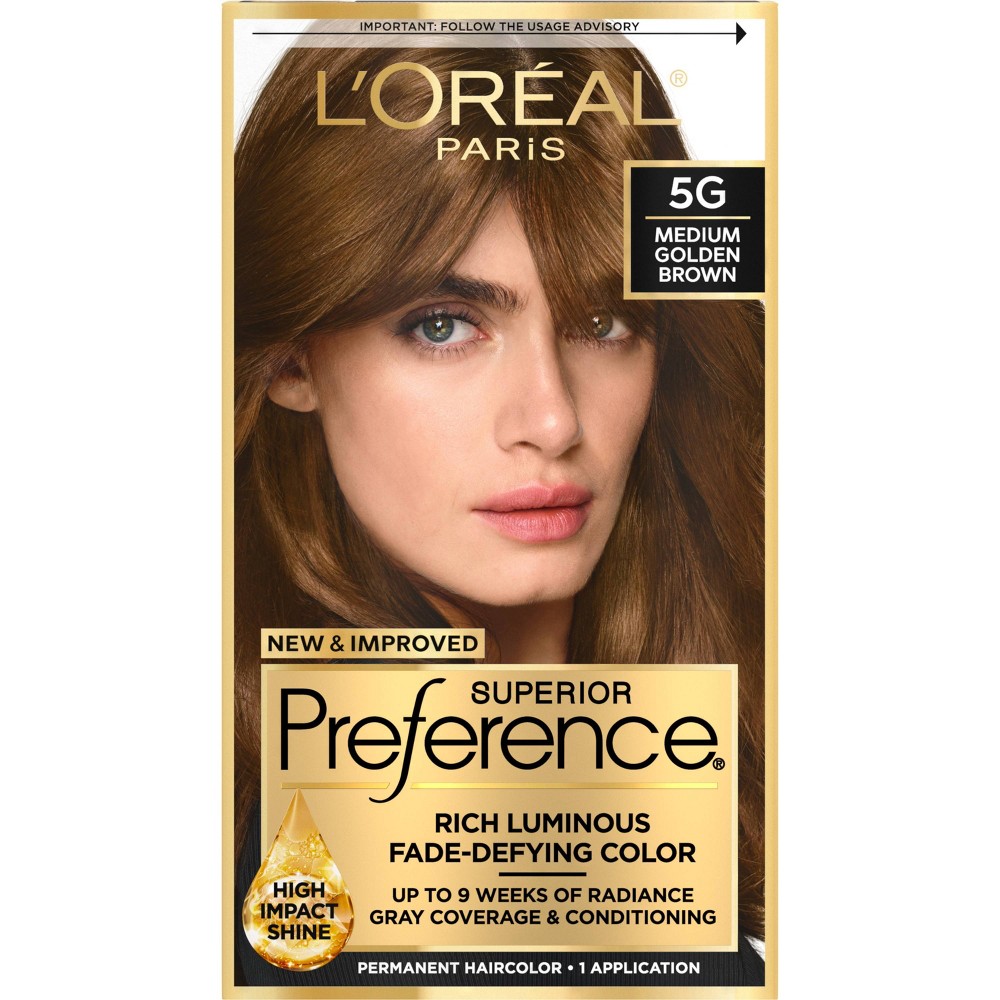 Photos - Hair Dye LOreal L'Oreal Paris Superior Preference Fade-Defying Color + Shine System - 6.5 