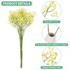 Unique Bargains Artificial Baby's Breath Faux Gypsophila Plastic Bouquets Real Touch Flowers 22.8" - 2 of 4