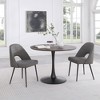 Contemporary Black Round Dining Table Unites Simple with Stylish Seats 2  - Morden Fort - image 4 of 4