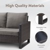 Belord 8PCS Outdoor Patio Furniture Set, All Weather Outdoor Sectional Set with Storage Box, L-Shape Sectional Sofa, Swivel Patio Chair, Coffee Table - 4 of 4