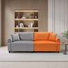 Gymojoy 87" Sectional Sofa Modular Deep Seat Sofa Couch Futon Sofa Bed w/ USB Ports for Living Room - 2 of 4