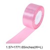 Unique Bargains Ribbons for Crafts Wide Satin Grosgrain for Wreaths & Crafts Polyester Cameo 866.14"x1.57" 1 Pc - 3 of 4