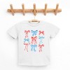 The Juniper Shop Patriotic Bows Stacked Coquette Youth Short Sleeve Tee - 2 of 4