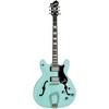 Hagstrom Viking Limited-Edition Semi-Hollow Electric Guitar Aged Sky Blue - 3 of 4