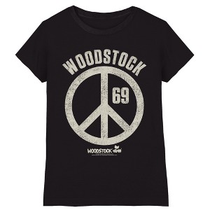 Girl's Woodstock Sign Of Peace T-Shirt - 1 of 3